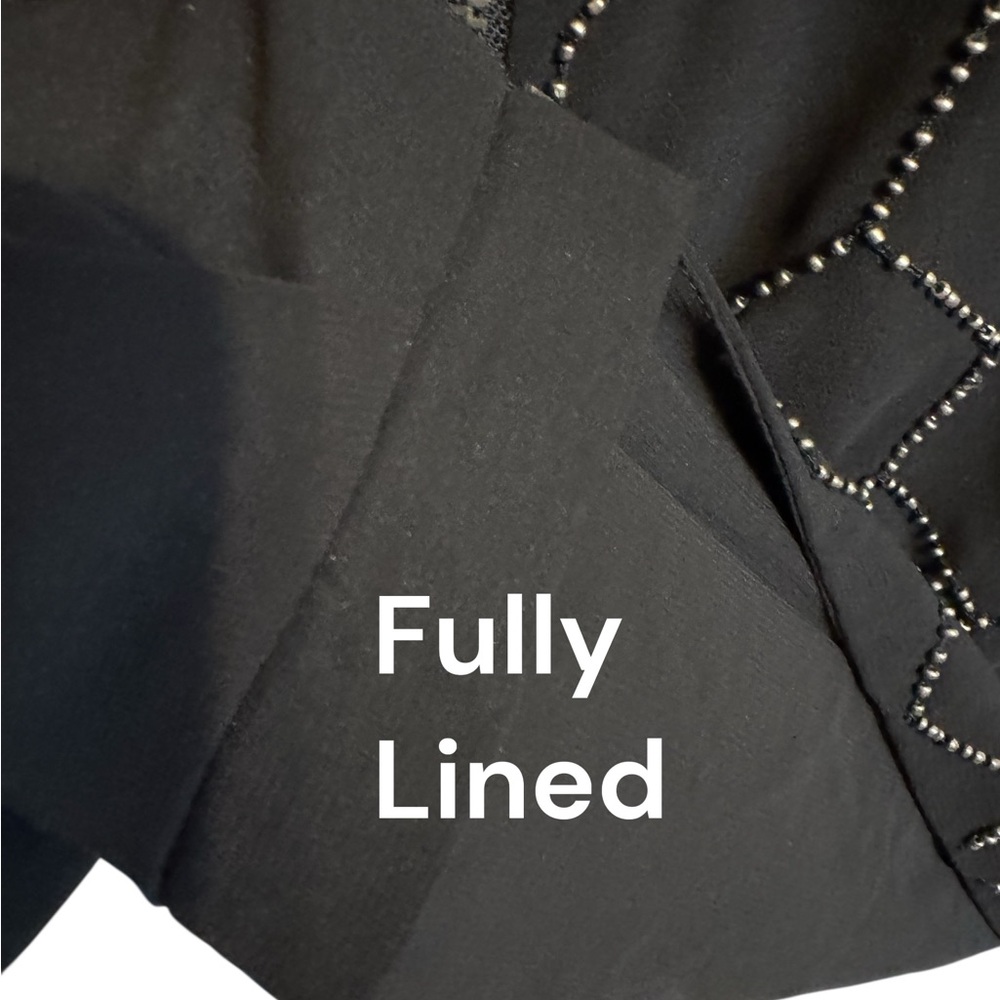 GORGEOUS Chico's Black Beaded Zip Front BLOUSE/JACKET SMALL #L - Picture 5 of 9